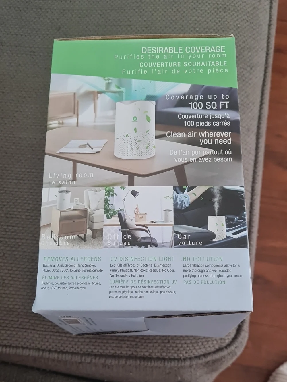 💥3for$15💥Pursonic USB HEPA Air Purifier - Compact Home Accent